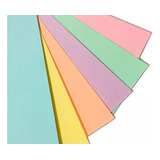 Papel Color Plus 120g 66x96 12 Folhas Cores Candy Color Liso