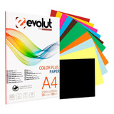 Papel Color Plus Folha A4 180g Colorida 50 Und Várias Cores