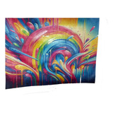 Papel De Arroz Comestível Bolos Colorido Abstrato Arco Iris