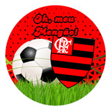 Papel De Arroz Para Bolo De Aniversário Flamengo Mod 14