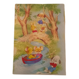 Papel De Carta Antigo Ratinhos Canoa Lote 4 Folhas Vintage