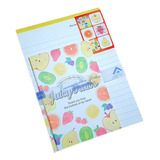 Papel De Carta Coleção Letter Set Estampa De Frutas Cor Mix