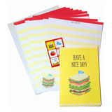 Papel De Carta Coleção Letter Set Importado Fast Food