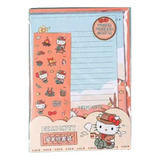 Papel De Carta Decorado Fre verso Camping Sanrio Hello Kitty