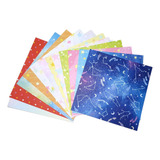 Papel De Carta Origami Scrapbook Coleção Estrelas Lote 71