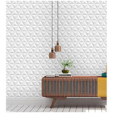 Papel De Parede 3d Branco Adesivo Vinílico Colante