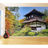 Papel De Parede 3d Paisagem Lago Casa Natureza M Nlk106