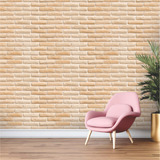 Papel De Parede Adesivo 3d Tijolo Beira Mar Rolo 3m