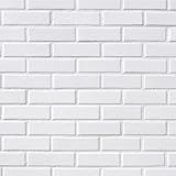 Papel De Parede Adesivo 3d Tijolo Tijolinho Branco Rolo 1m
