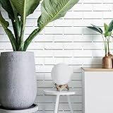 Papel De Parede Adesivo 3d Tijolo Tijolinho Branco Rolo 1m