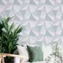 Papel De Parede Adesivo Azul Sala Bebe Rosa Zara 2m
