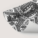 Papel De Parede Adesivo Estudio De Musica Fitas Cassete 2 5m