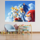 Papel De Parede Adesivo Game Sonic 1mx70cm