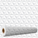 Papel De Parede Adesivo Geométrico Efeito 3d Losango 3 Mts
