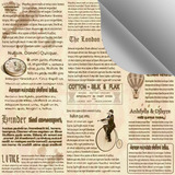 Papel De Parede Adesivo Jornal Vintage Antigo Quarto 10m