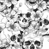 Papel De Parede Adesivo Jovem Lavável Caveira