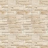 Papel De Parede Adesivo Lavável Autocolante Decoração Efeito 3D Pedras Quarto Sala Escritório 3 Metros