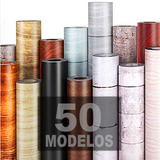 Papel De Parede Adesivo Madeira Ripado Lavável 5m X 45cm 3d