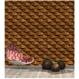 Papel De Parede Adesivo Madeira Robusta Rústica 3d Para Sala