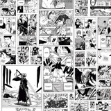 Papel De Parede Adesivo Mangá Hqone Piece Naruto Death Note