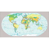 Papel De Parede Adesivo Mapa Mundo