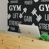 Papel De Parede Adesivo Vinílico Lavável Academia Gym