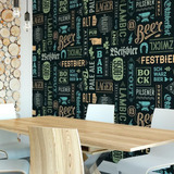 Papel De Parede Adesivo Vinílico Lavável Bar