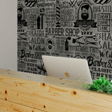 Papel De Parede Adesivo Vinílico Lavável Barbearia