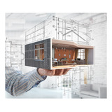 Papel De Parede Arquitetura Urbano Projeto Sala Adesivo 411