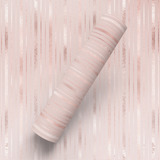 Papel De Parede Autocolante Para Quarto Linha Rosa Gold 5m