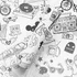 Papel De Parede Autocolante Quarto Vitrolas Radio Kombi 1m