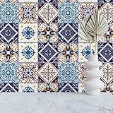 Papel De Parede Cozinha Azulejo Hidráulico Lavável Rolo 3m