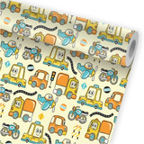 Papel De Parede Transporte Carro Caminhão Moto Infantil A155