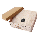 Papel De Seda Estampado Coração Dourado 500 Folhas 25x35cm