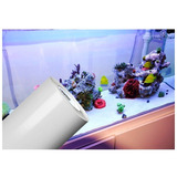 Papel Decorativo Adesivo Branco Para Aquários 100cm X 50cm