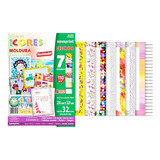 Papel Ecocores Moldura Estampada 120g Pintura Arte 32folhas