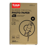 Papel Fotográfico 260g 10x15 A6 Veludo/fosco Microporos 100f