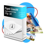 Papel Fotográfico Couche 115g A4 250