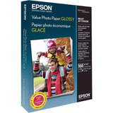 Papel Fotográfico Epson Value Brilhante 10x15 100 Folhas