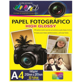 Papel Fotográfico High Glossy Off Paper 180g 100 Folhas