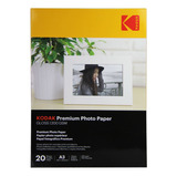 Papel Fotográfico Kodak A3 Premium 200g Glossy 20 Folhas