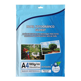 Papel Fotográfico Premium A4 Glossy 180g 50 Folhas Cor Branco