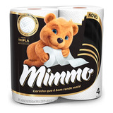 Papel Higiênico Comfort Folha Tripla Mimmo 4 Rolos