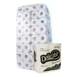 Papel Higienico Folha Dupla Delicate 4x16 Fardo C 64 Rolos
