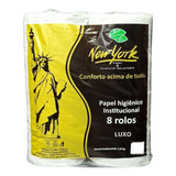 Papel Higiênico New York Institucional 8 Rolos Full
