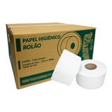 Papel Higiênico Rolão 300m Nobre 100 Celulose 8 Rolos Full