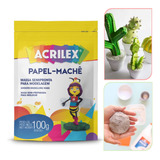 Papel Machê Massa Semi Pronta Modelar Escultura 100g Acrilex