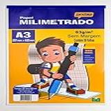 Papel Milimetrado A3 63g-m-- Pacote C- 50 Folhas- Jandaia