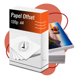 Papel Offset 120g Com 500 Folhas A4 Branco Sulfite Premium