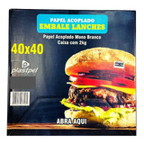 Papel Para Burguer Fast Food Delivery Lanches C 2 Kg Oferta